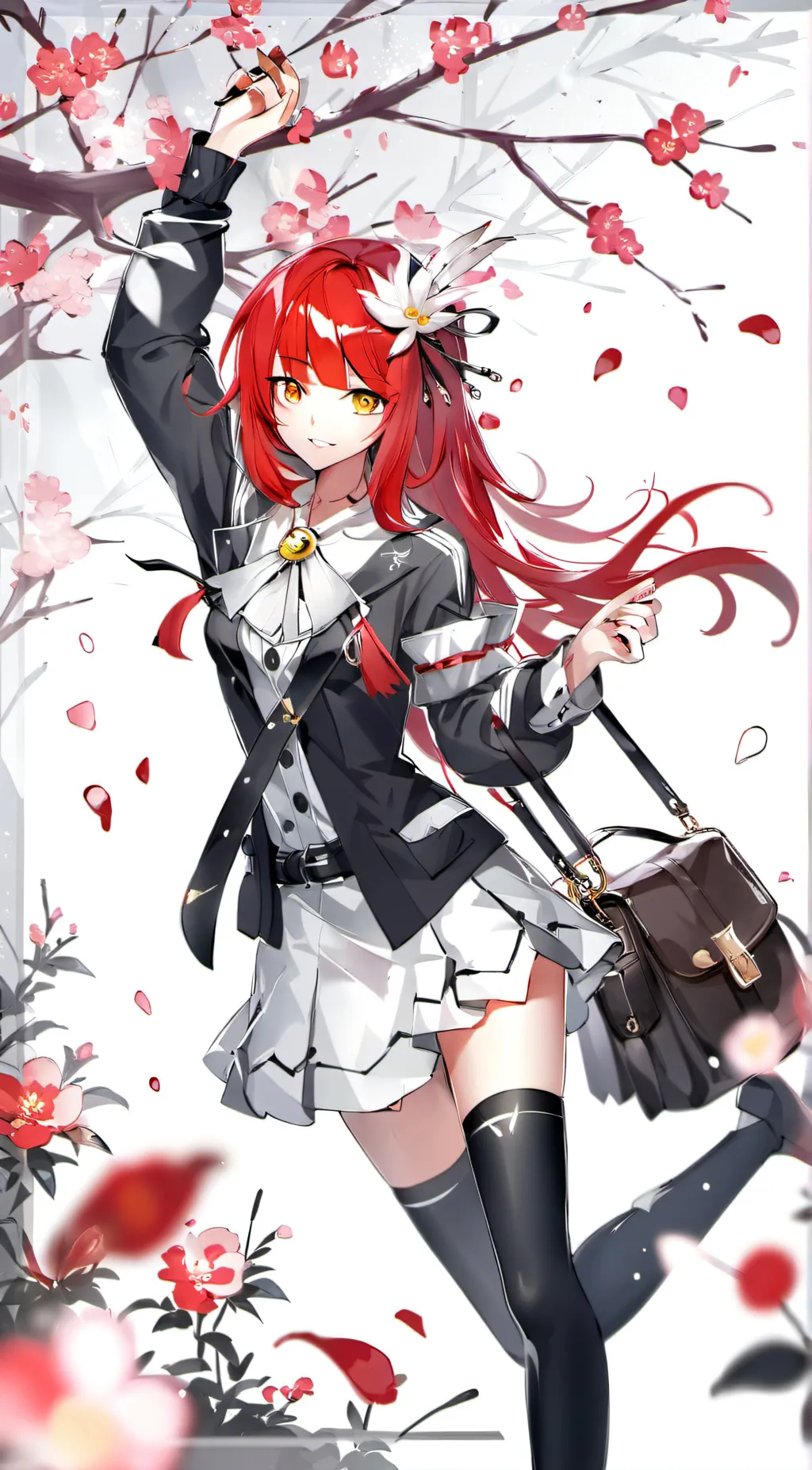 ai character: anime M-h-a background