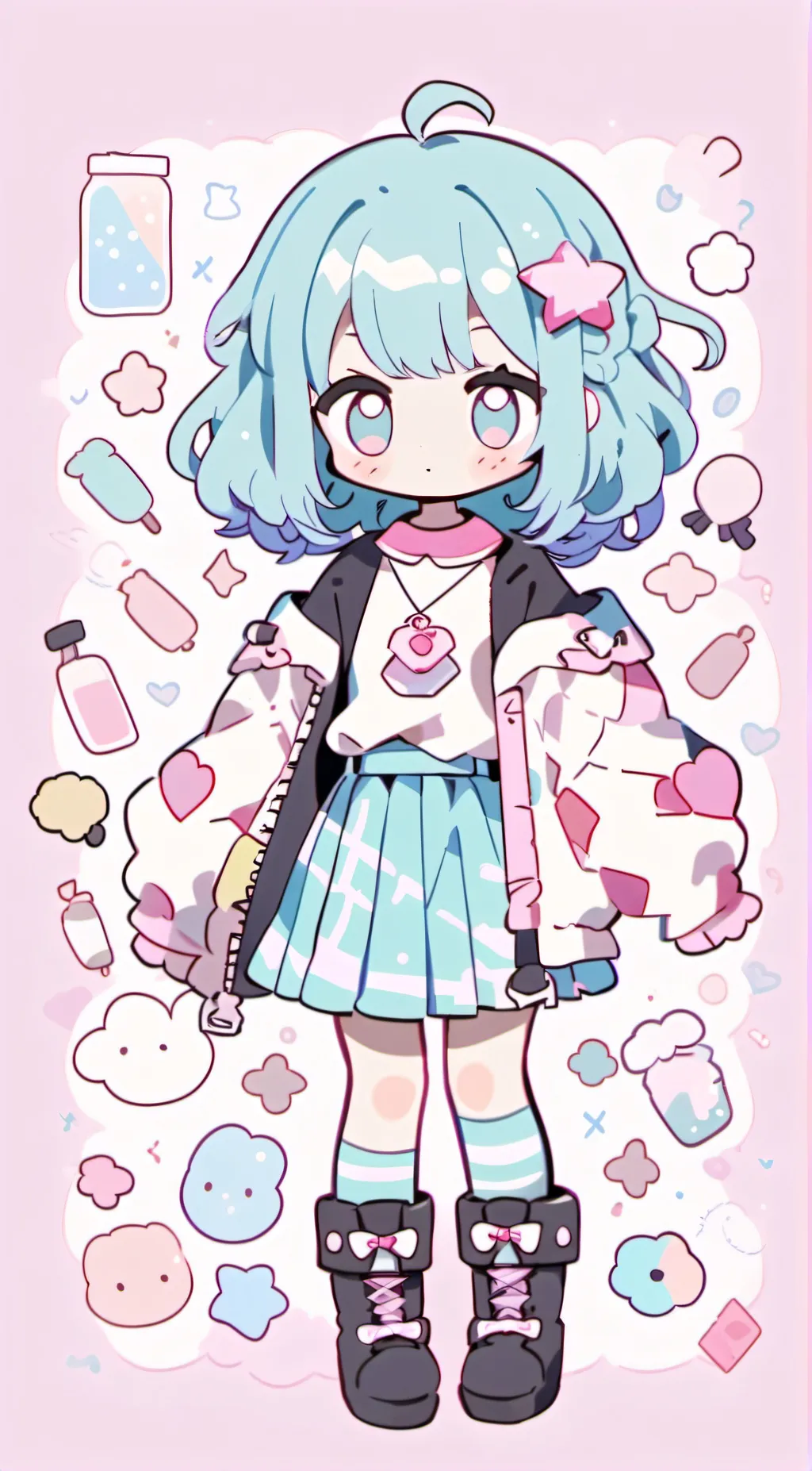 ai character: sky background