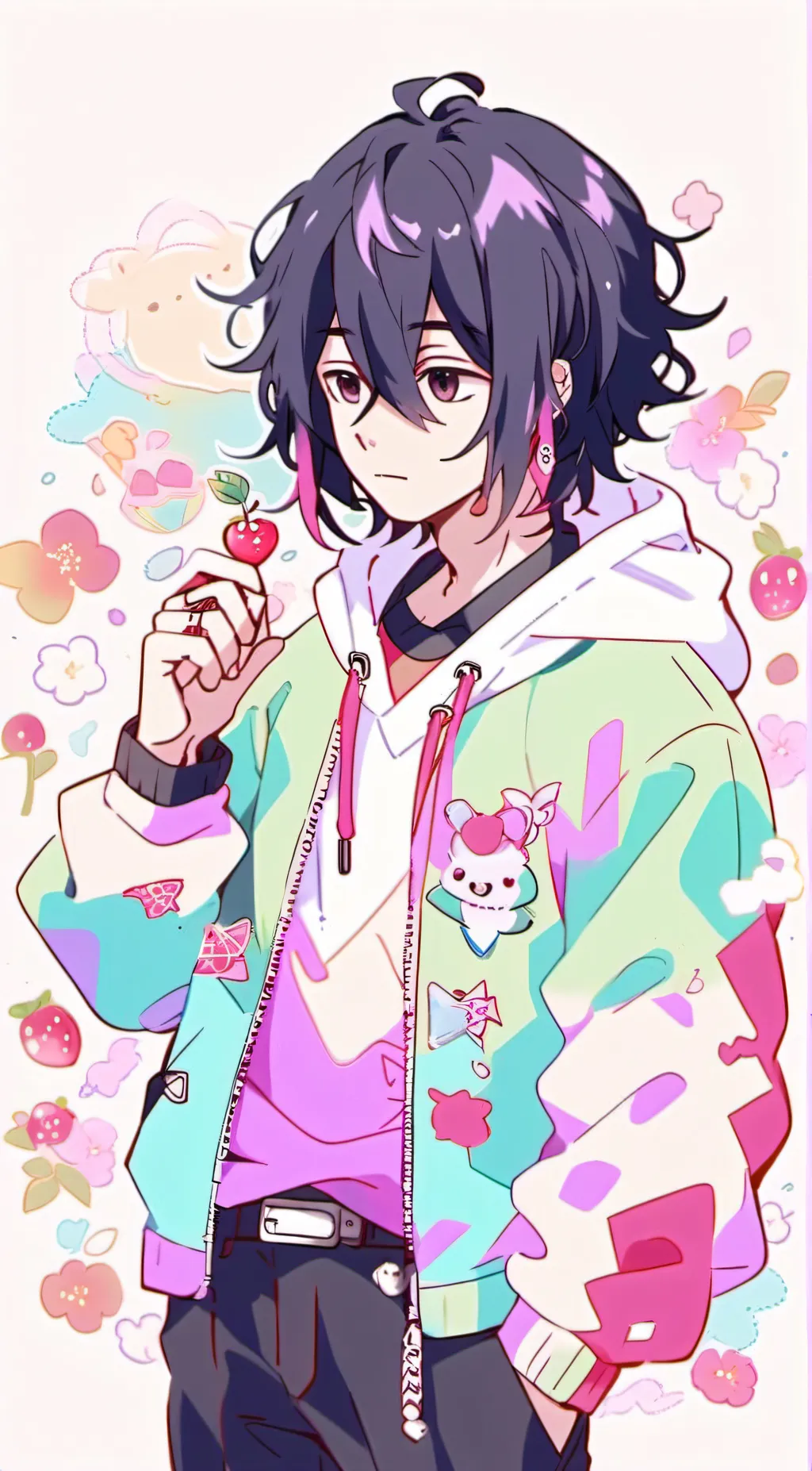 ai character: 1-a pool party background