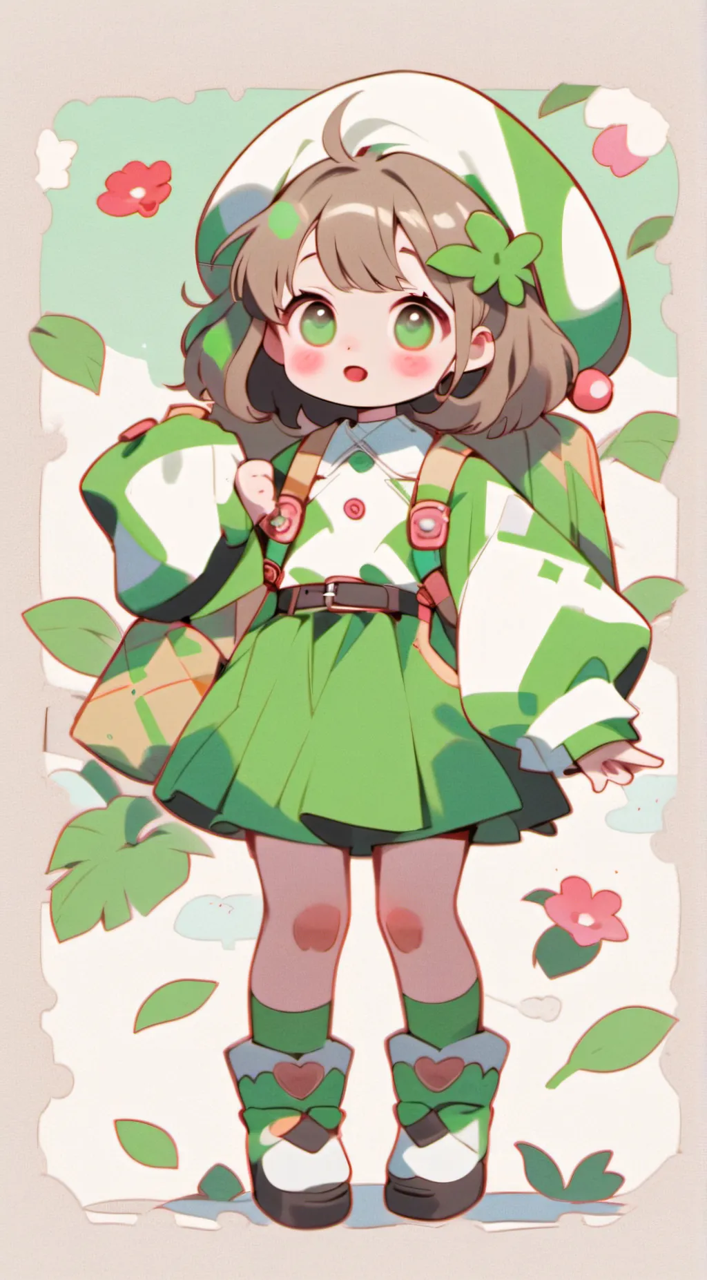 ai character: fat girl background