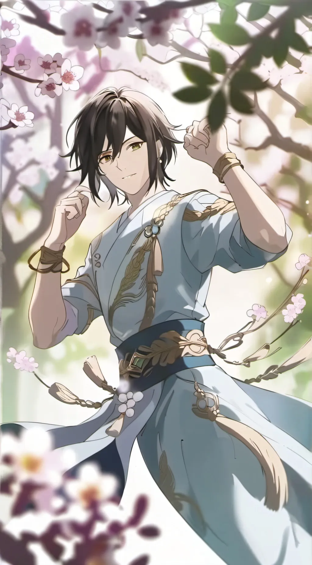 ai character: Crist  background