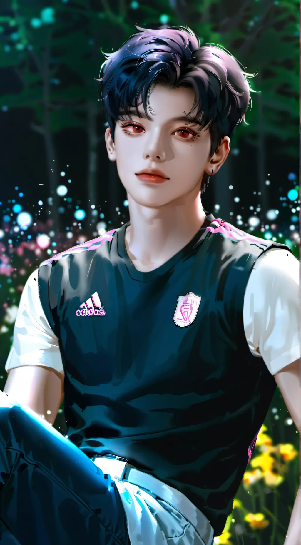 ai character: hunky man*Lucas* background