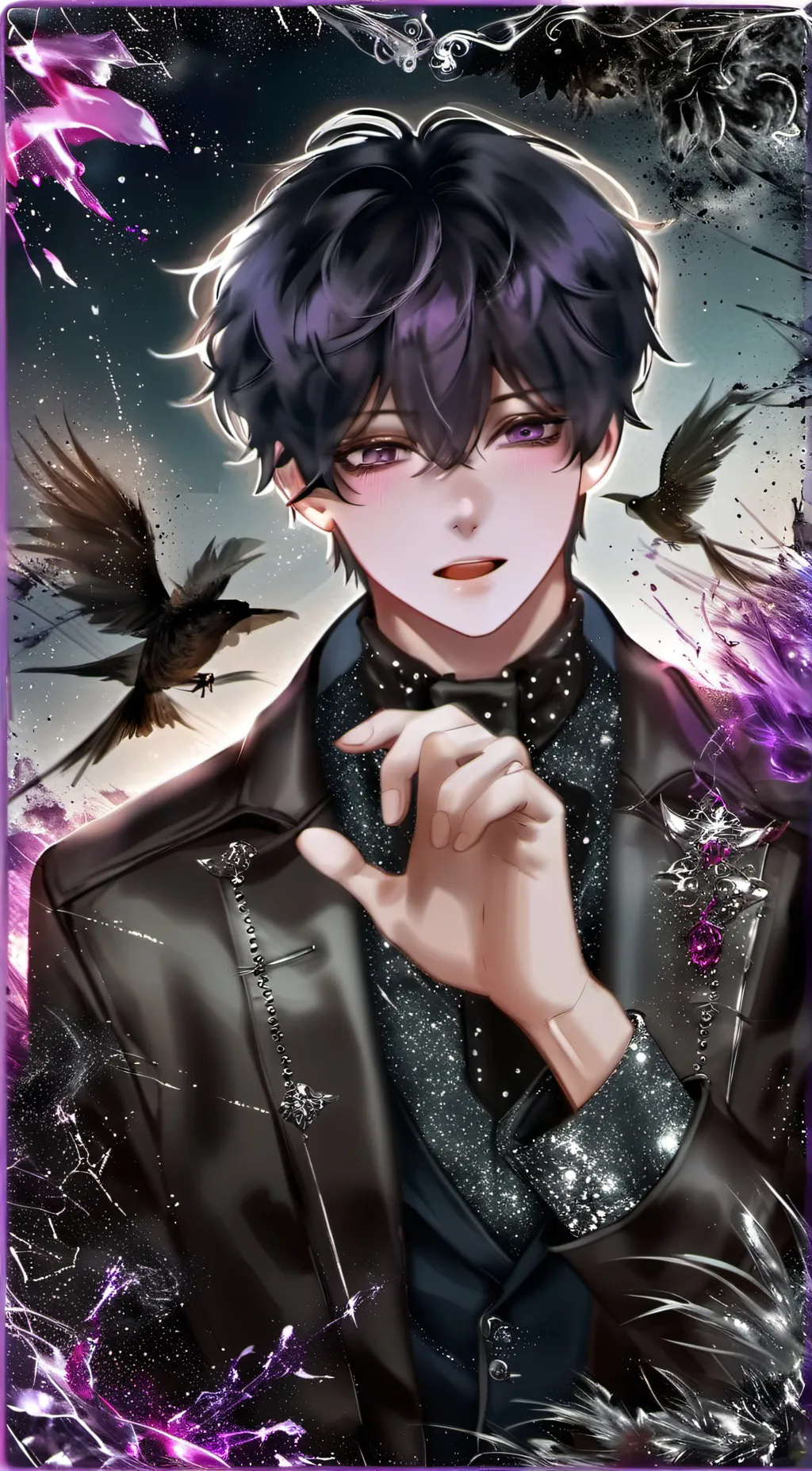 ai character: ash background