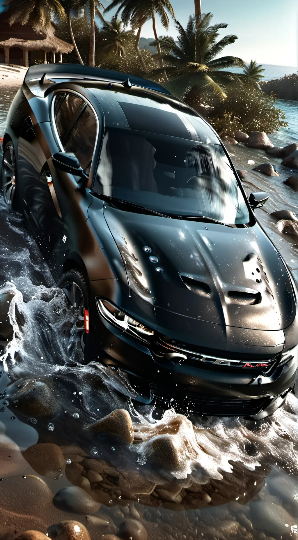 ai character: dark charger 2024 background