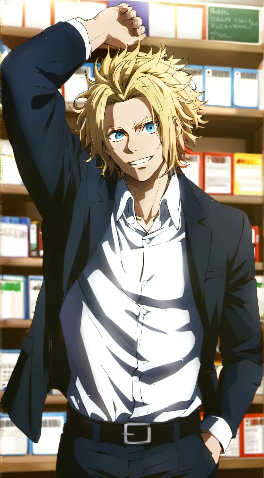 ai character: Toshinori Yagi background
