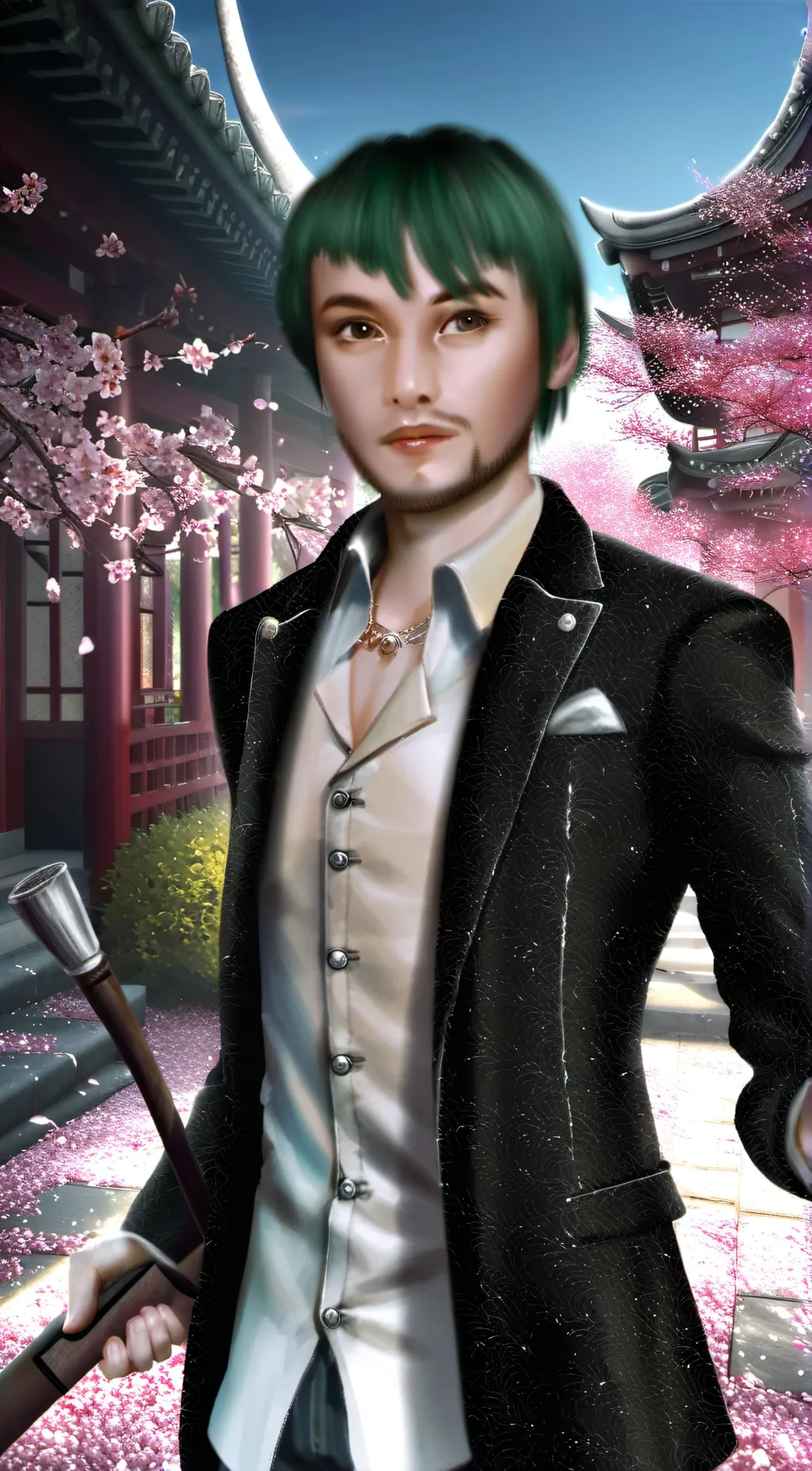 ai character: slender background