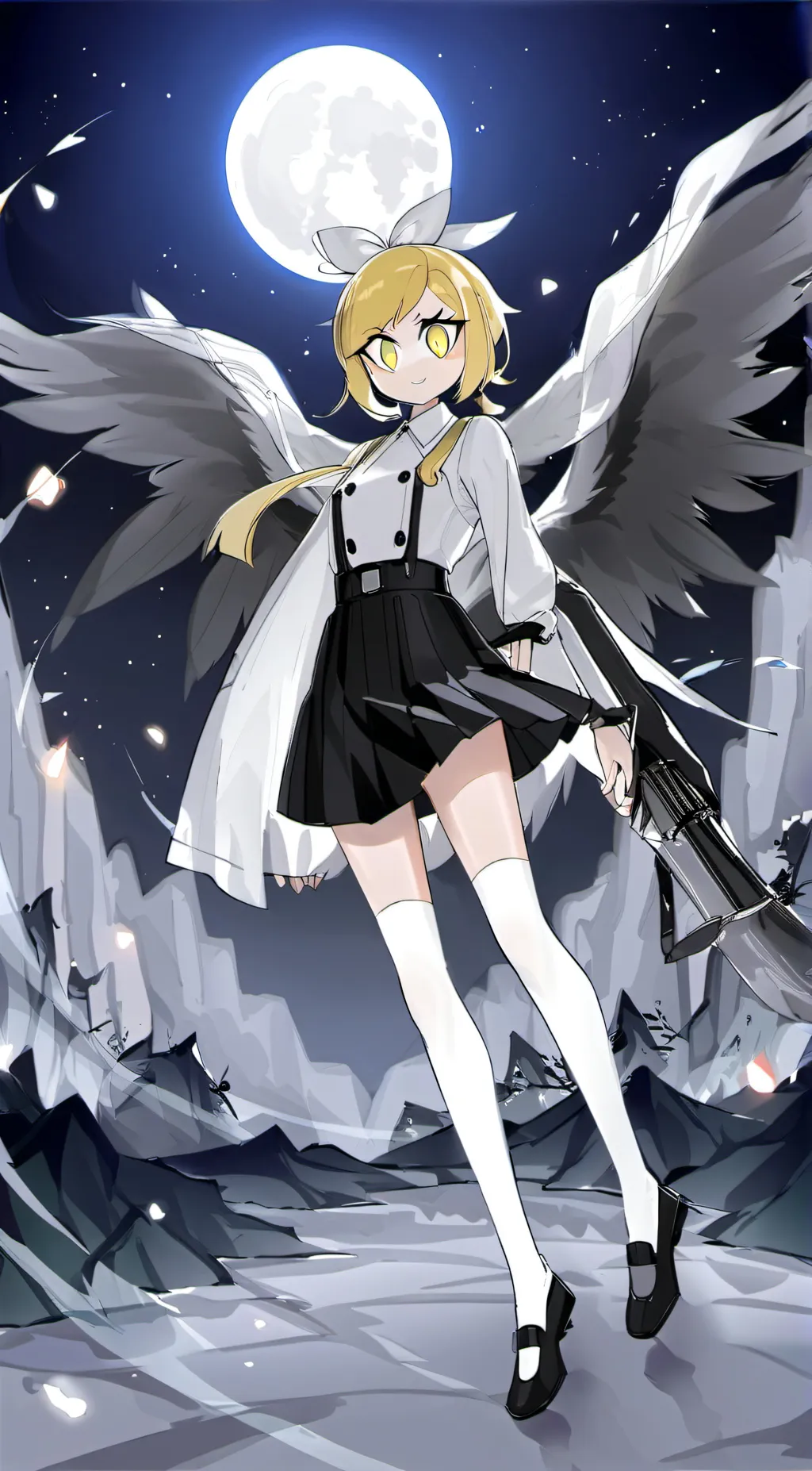 ai character: Melody the Moon background