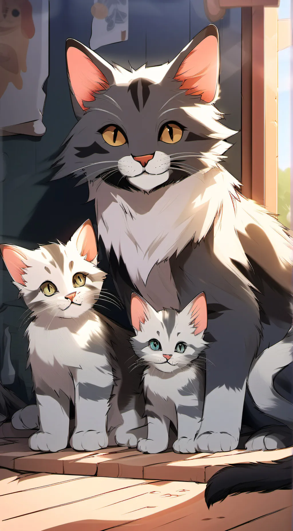 ai character: Mia and Elsa background