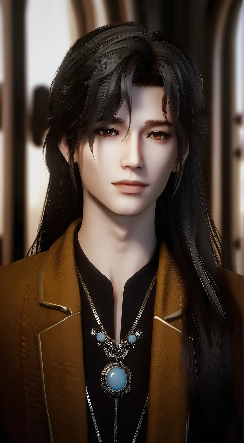 ai character: coal background