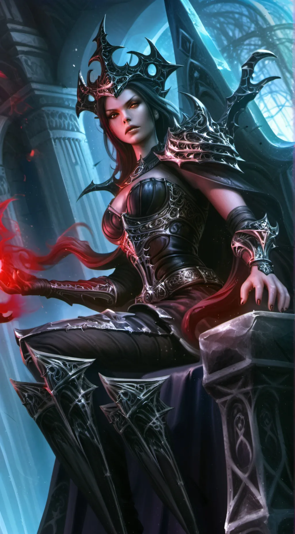 ai character: Scarlet  background