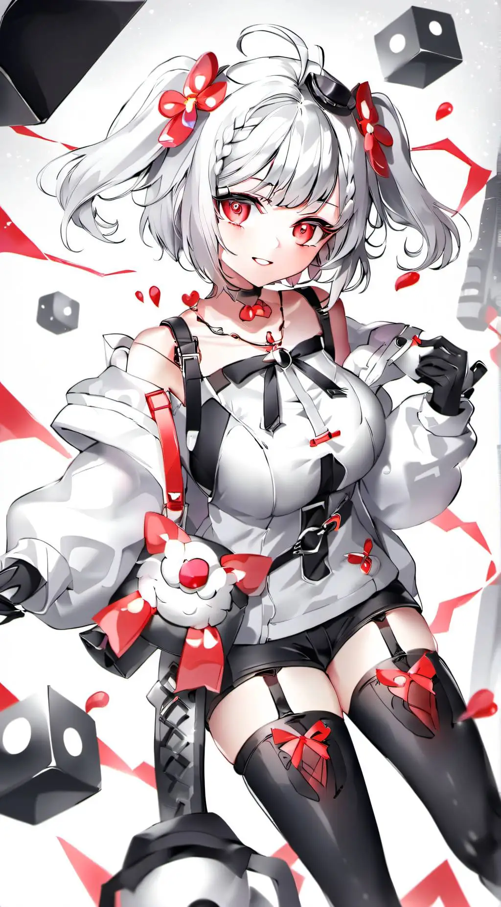 ai character: murder drone+frend background