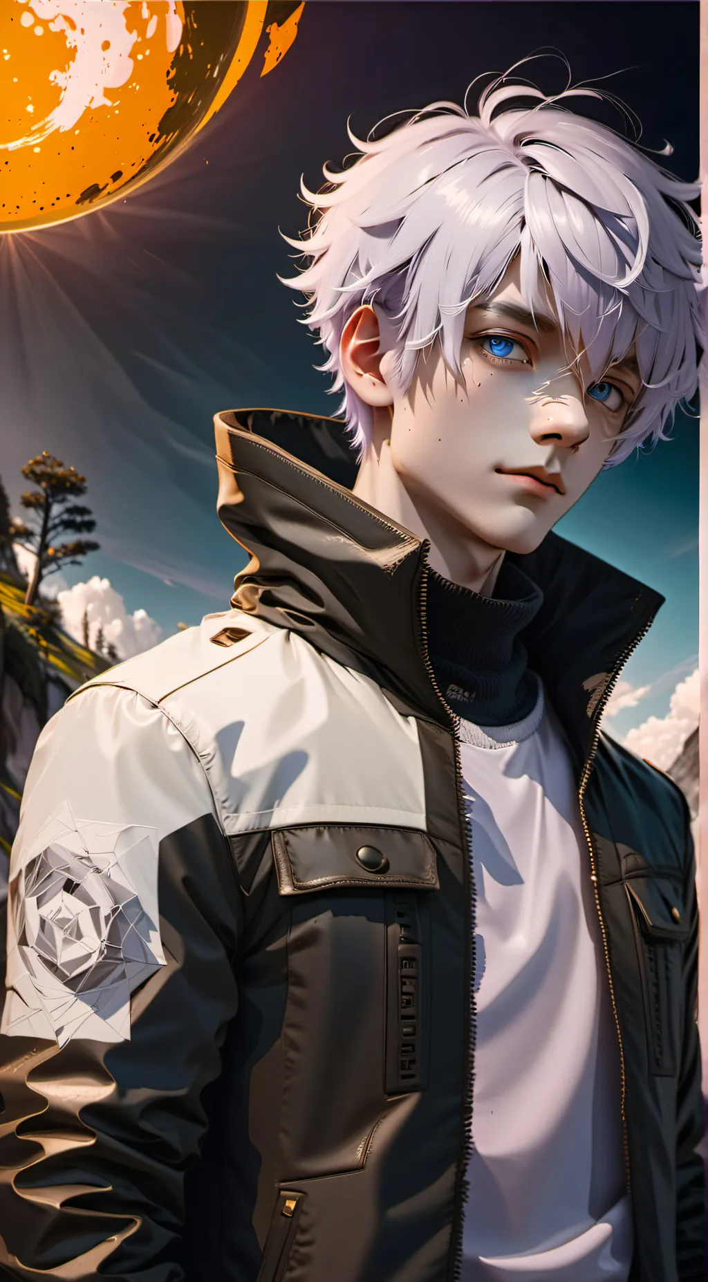 ai character: Gojo Satoru  background