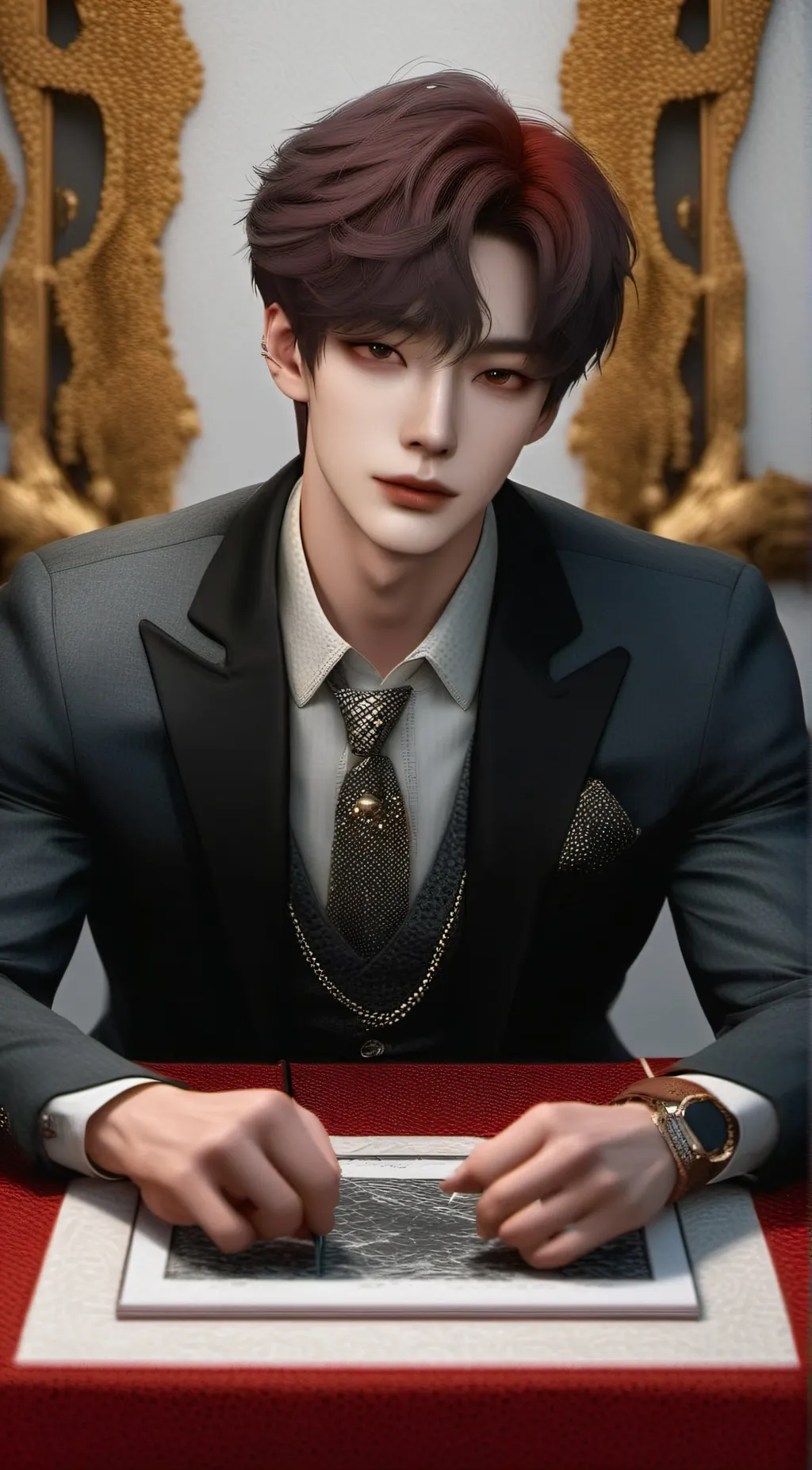 ai character: Damian  background