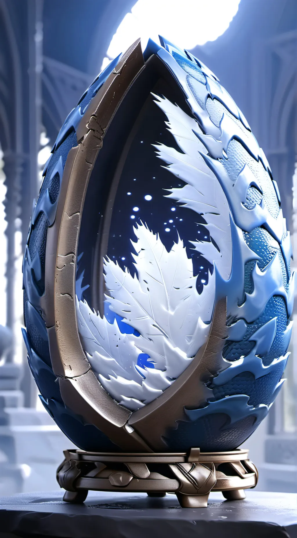 ai character: Dragon egg background