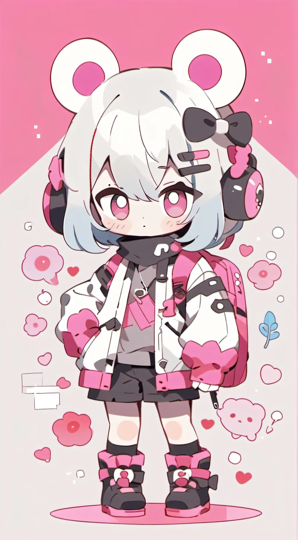 ai character: MOON background