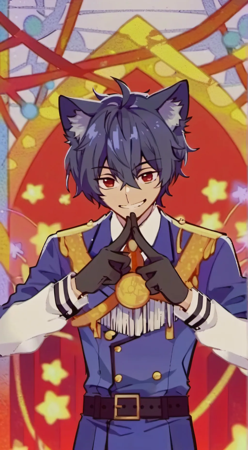 ai character: catnap&dogday background