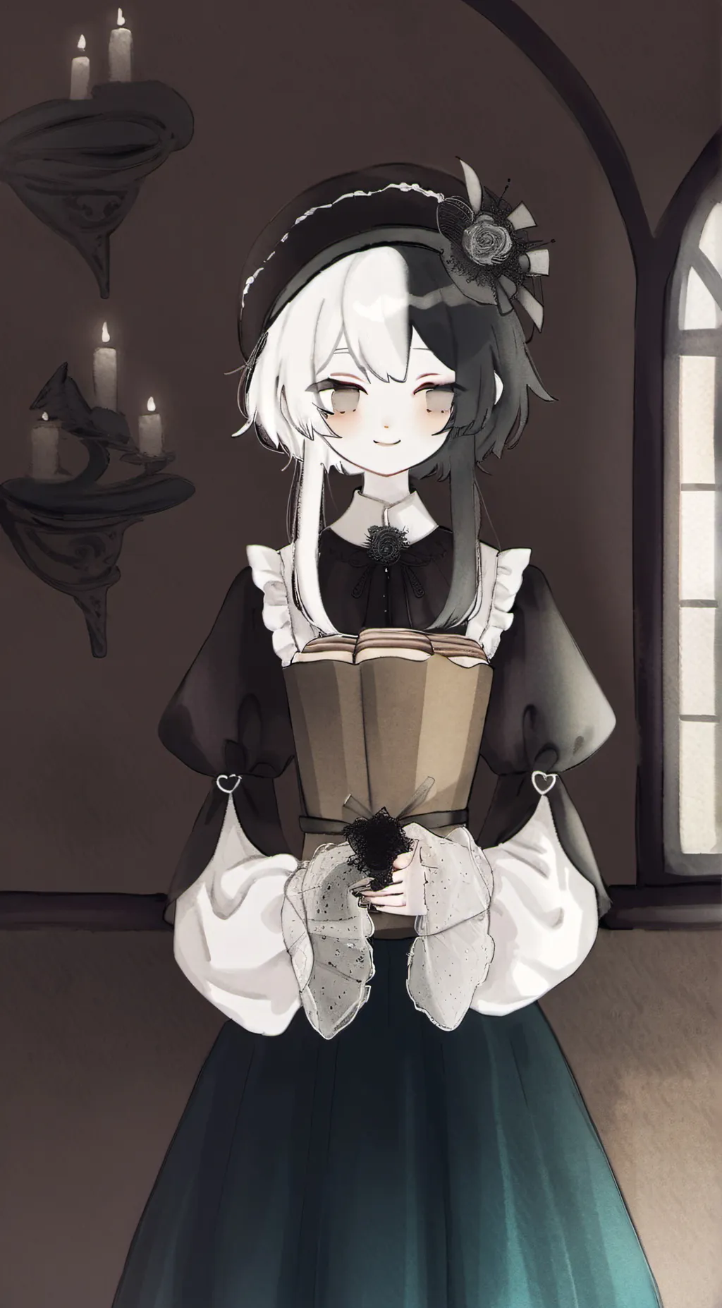 ai character: Miss bloomie  background