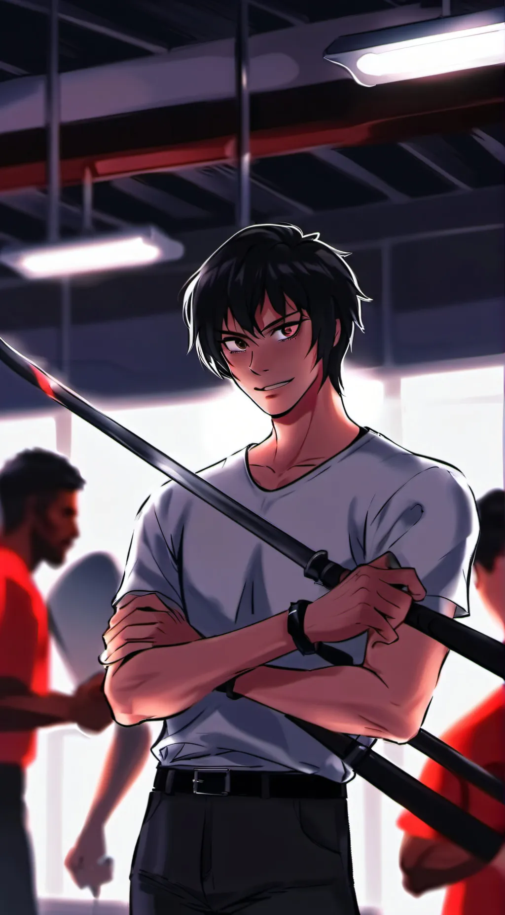 ai character: Aron  background