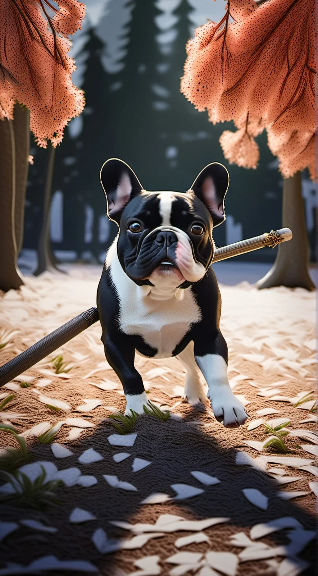 ai character: Bear background