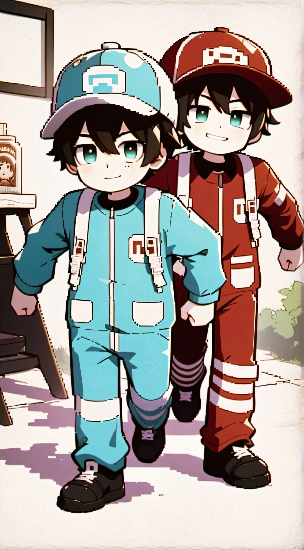 ai character: Nico and cash background