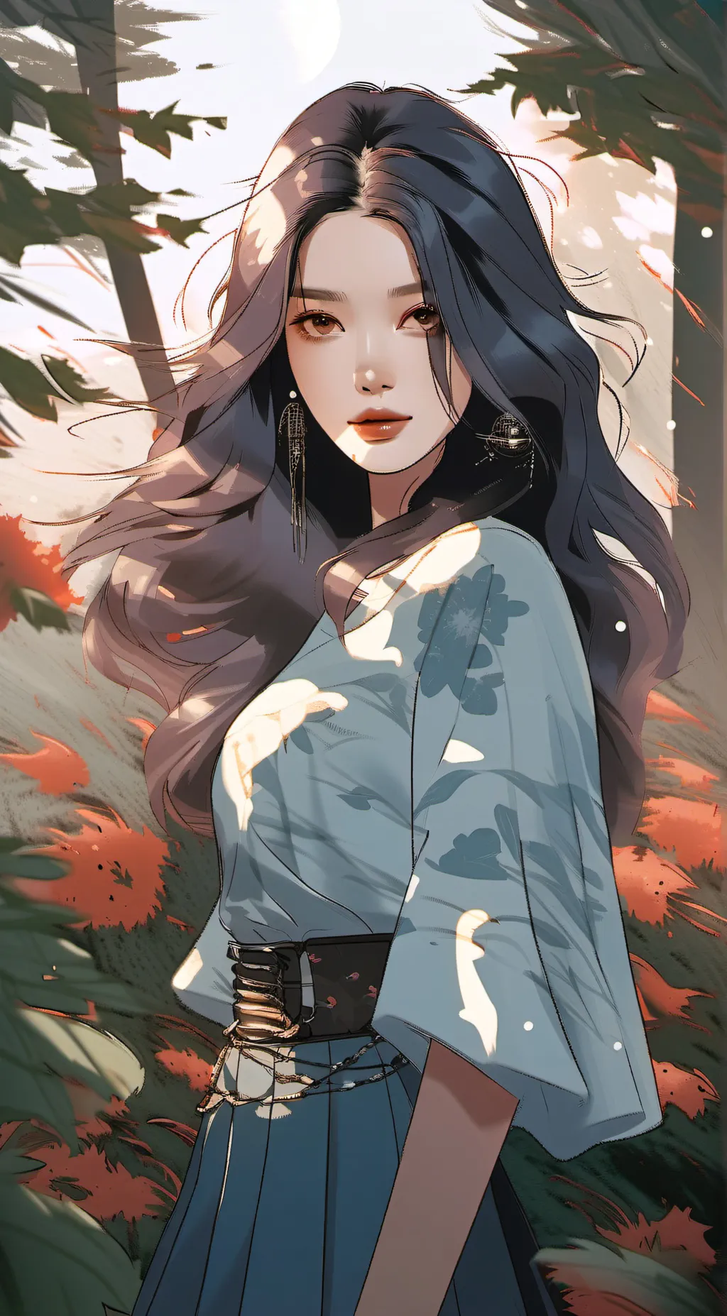 ai character: Ice Fantasy  background