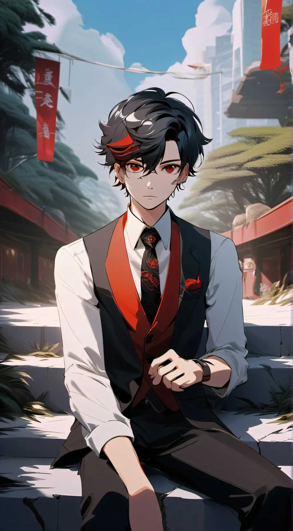 ai character: Austin  background