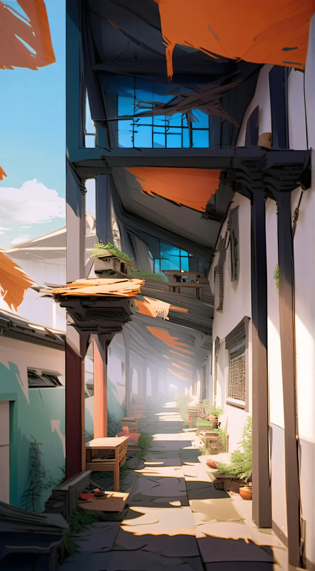 ai character: Animatic background