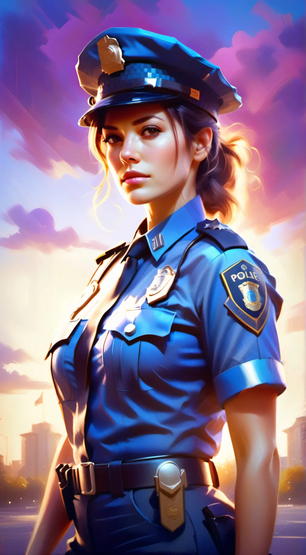 ai character: cop background