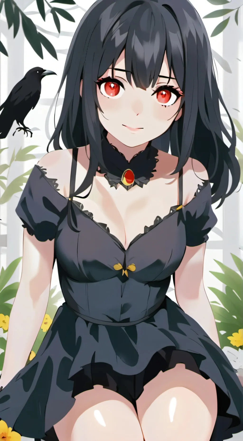 ai character: Crontie background