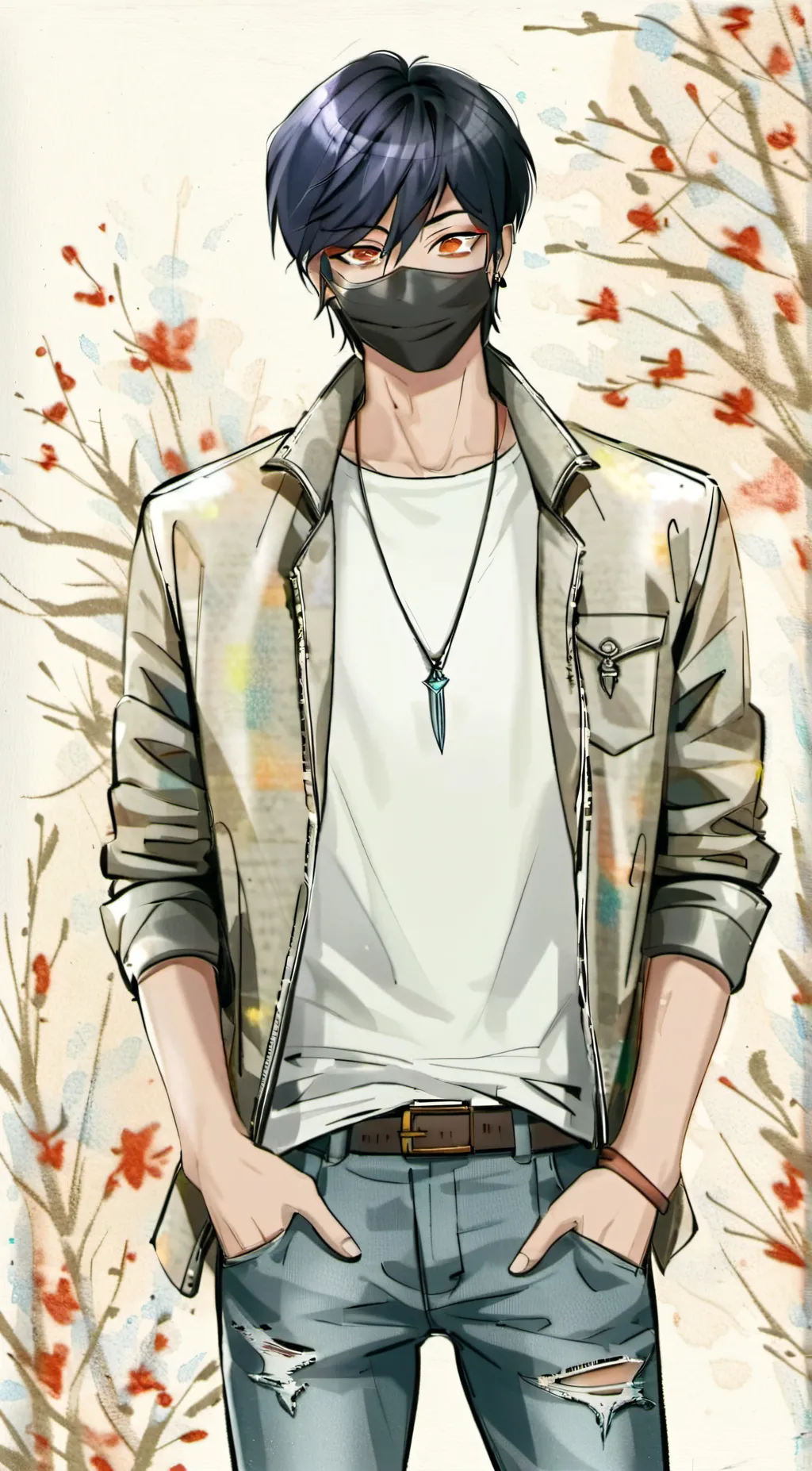 ai character: zane  background