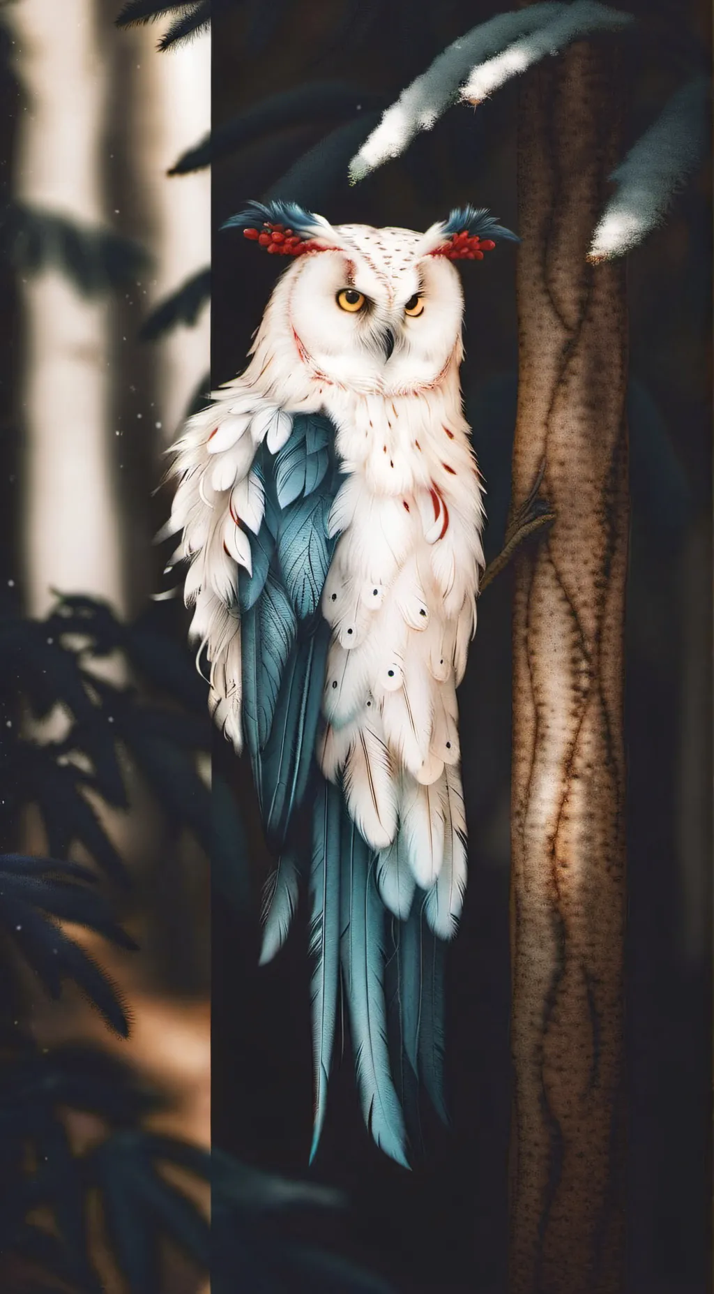 ai character: magic owl background