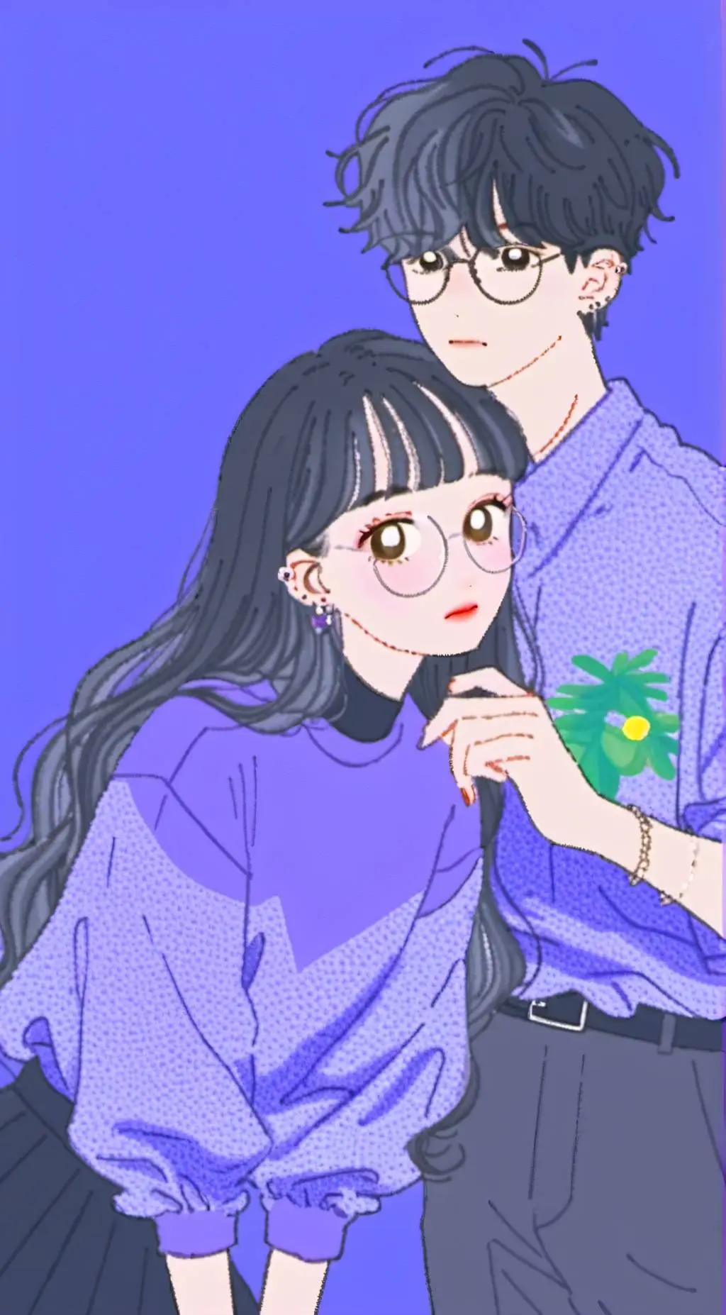 ai character: larry and Lily  background