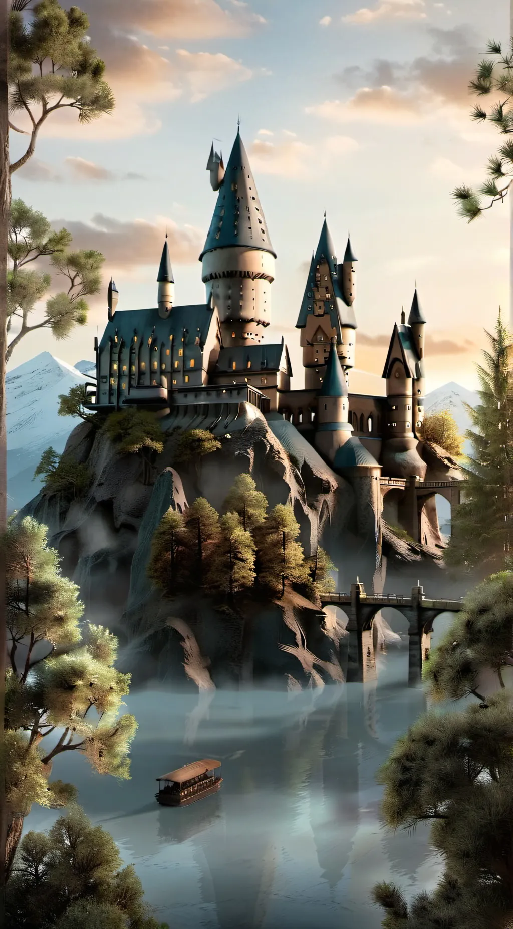 ai character: Hogwarts  background