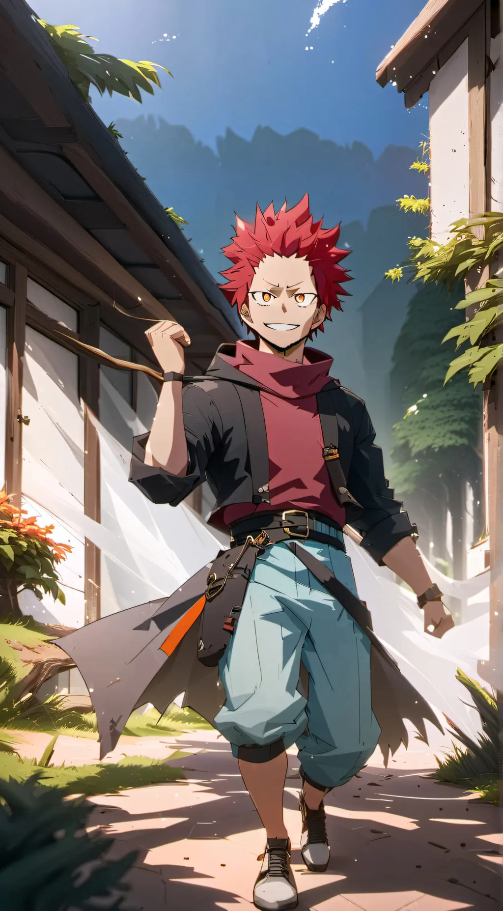 ai character: Kirishima ♥️ background
