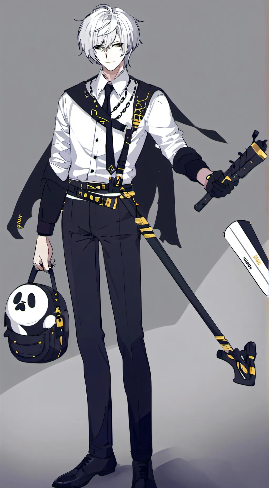 ai character: ash background