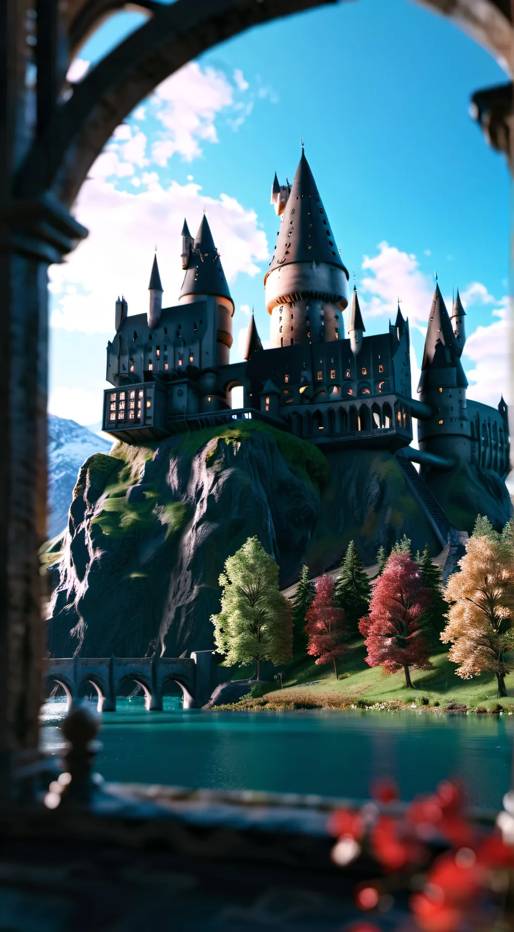 ai character: Hogwarts background