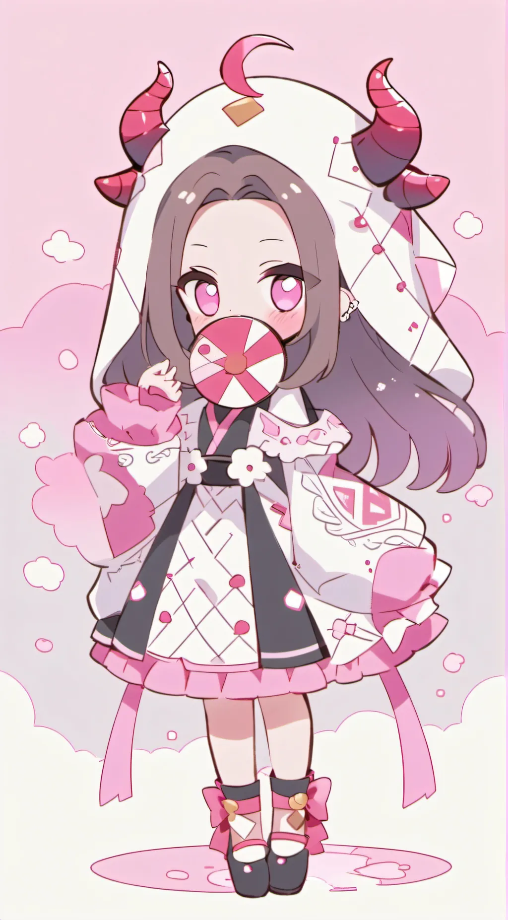 ai character: Nezuko background