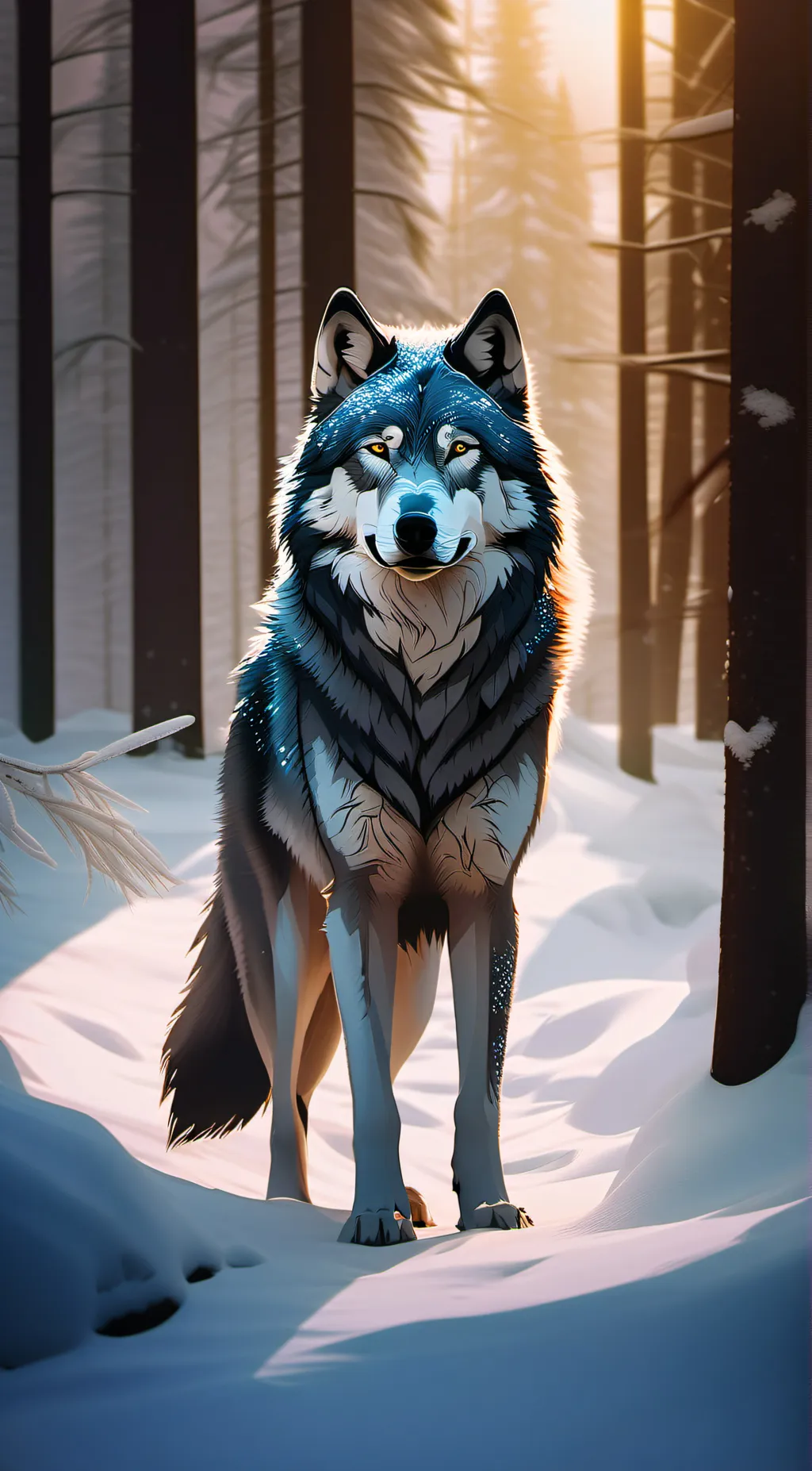 ai character: 🐺hunter🐺 background