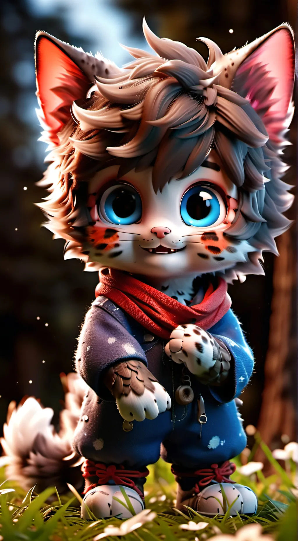 ai character: Kitten background
