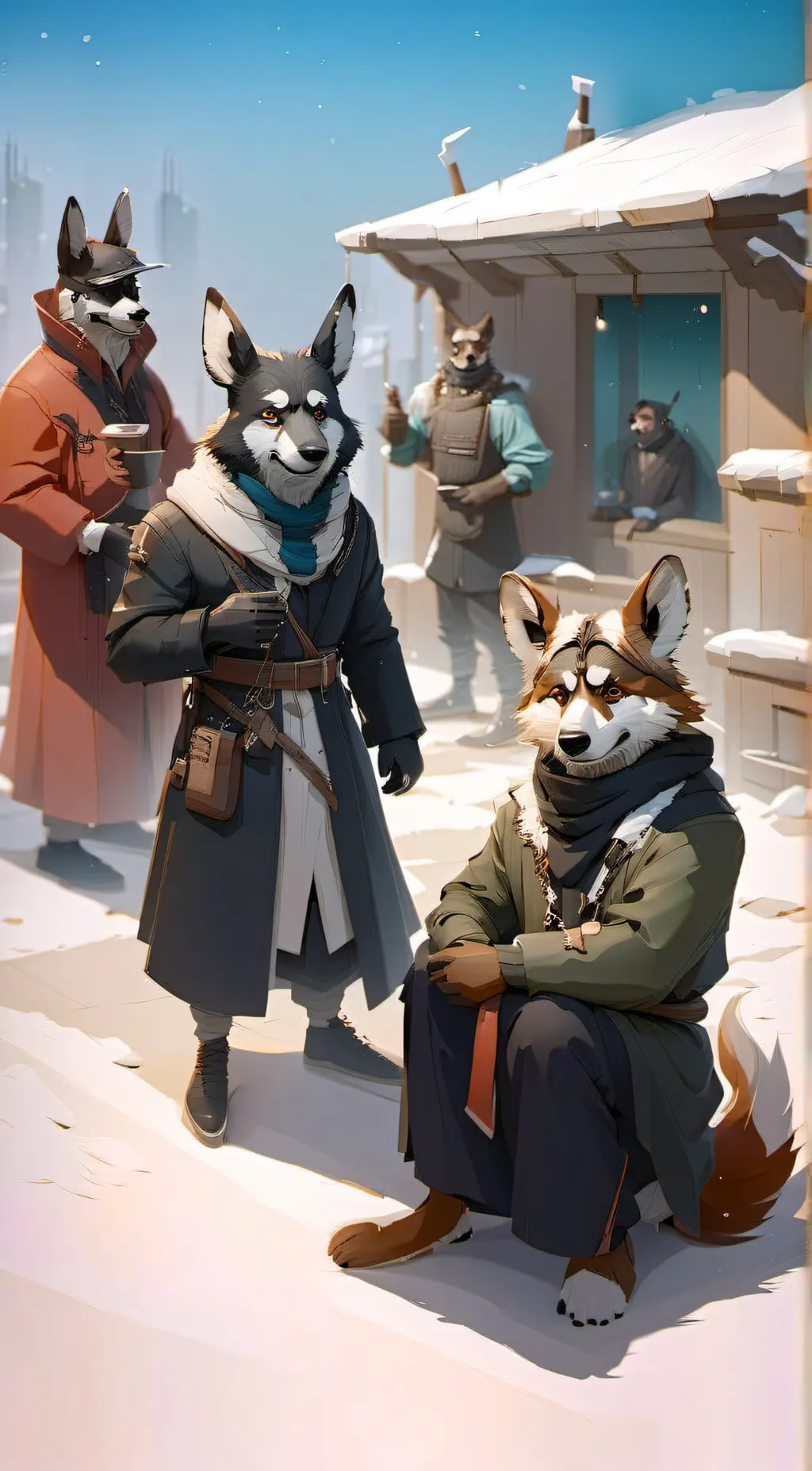 ai character: Furry Invasion  background
