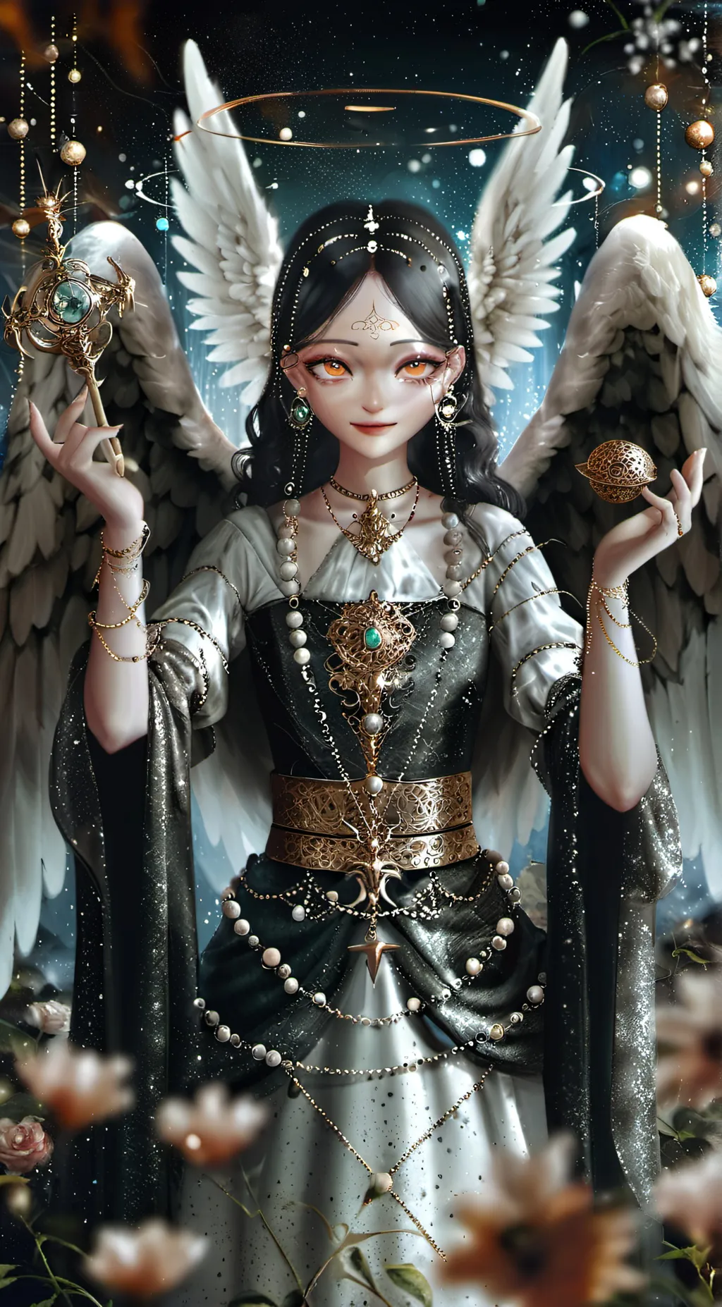 ai character: Angel Priestess Li background