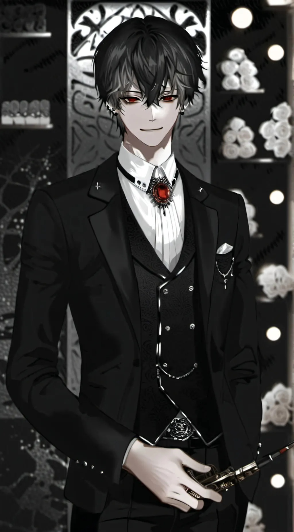 ai character: Dot background