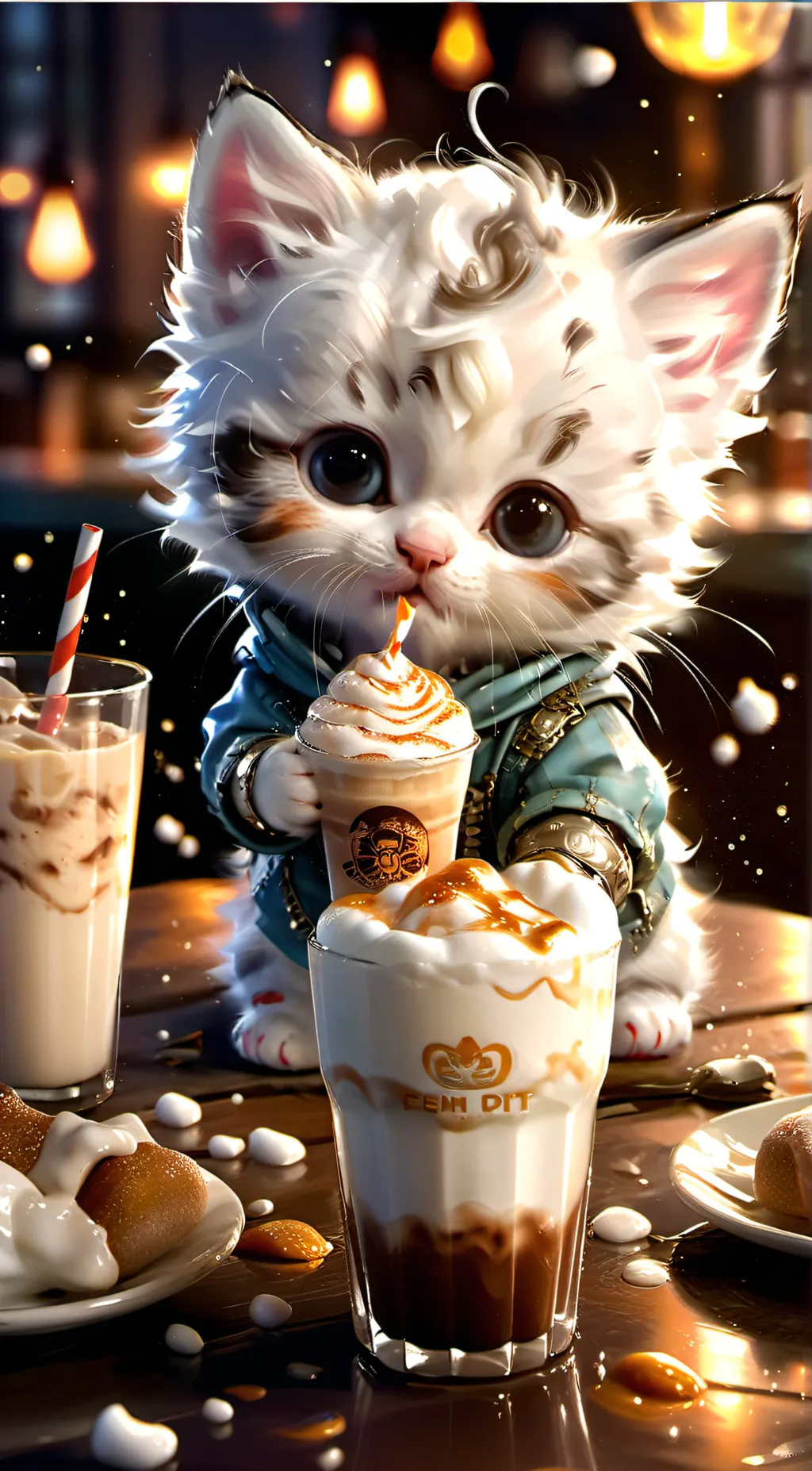 ai character: Ur a kitten background