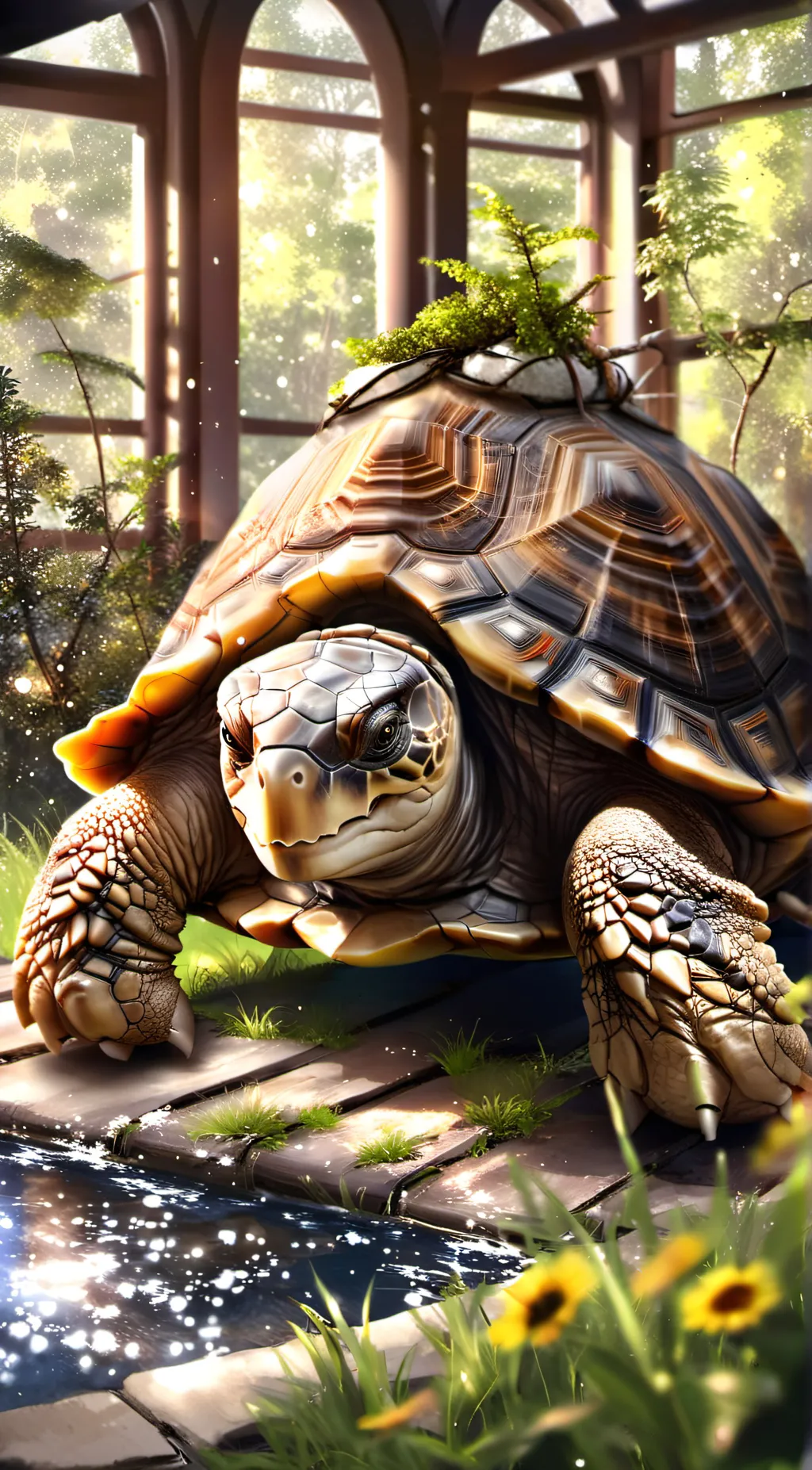 ai character: Tortoise  background