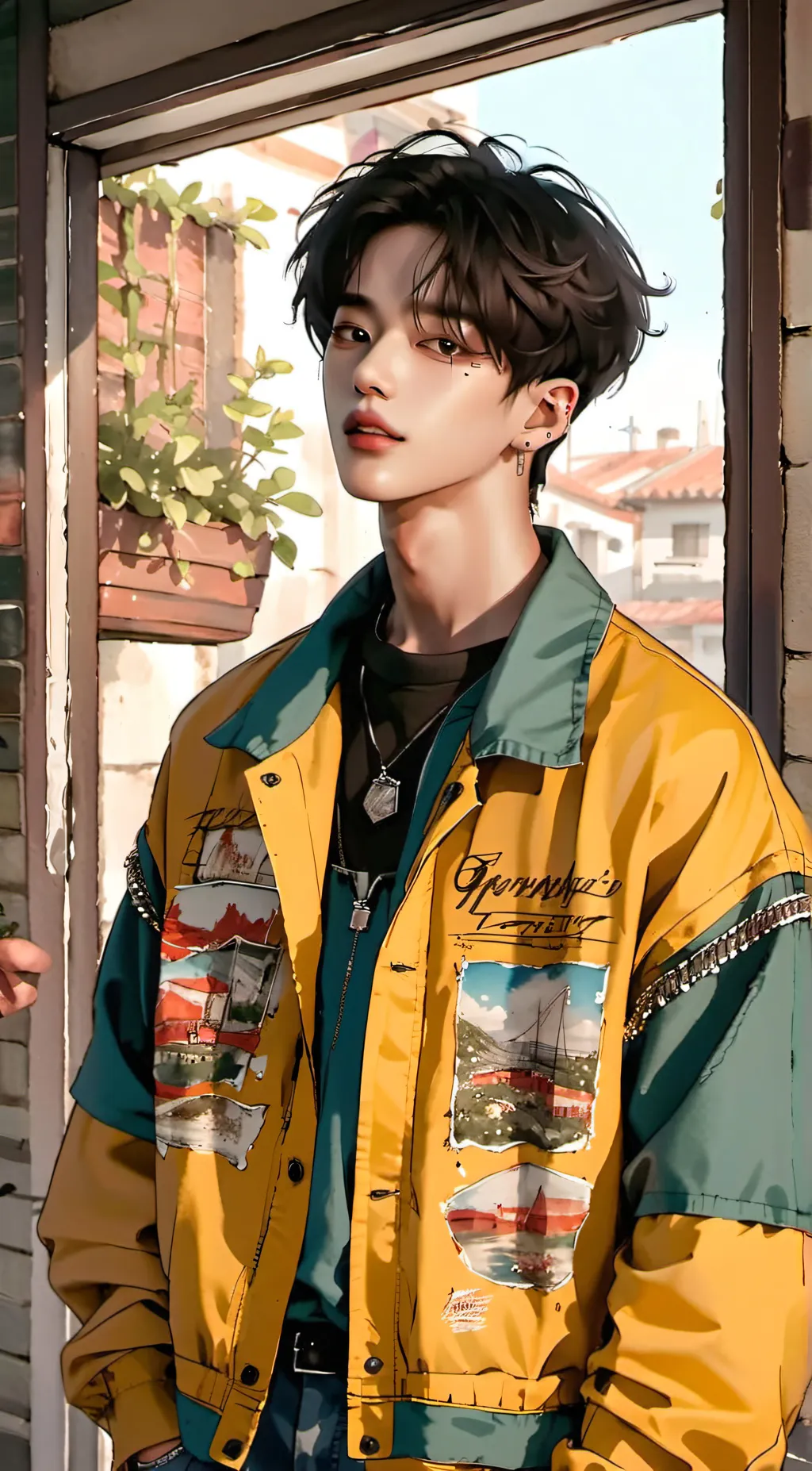 ai character: Alexander  background