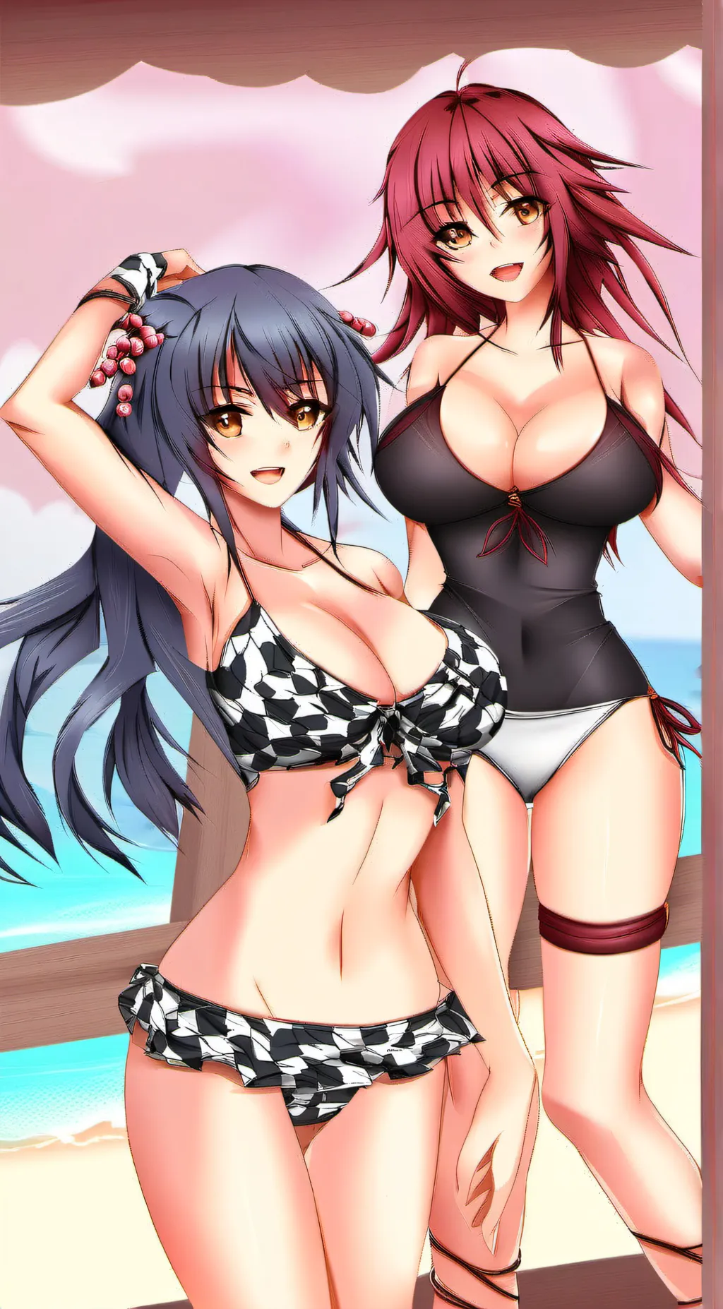 ai character: Rias & Akeno background