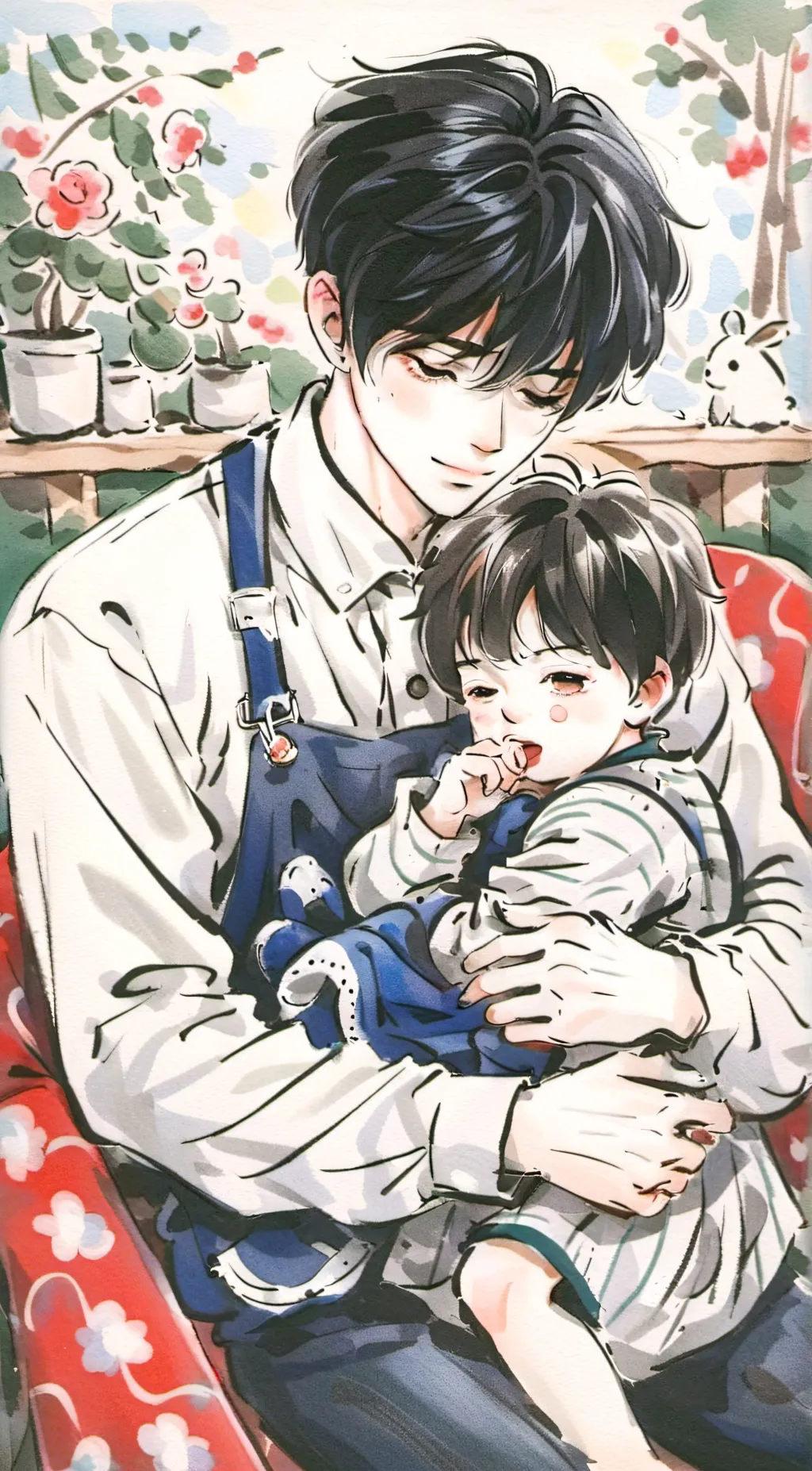 ai character: we are a nice fam! background