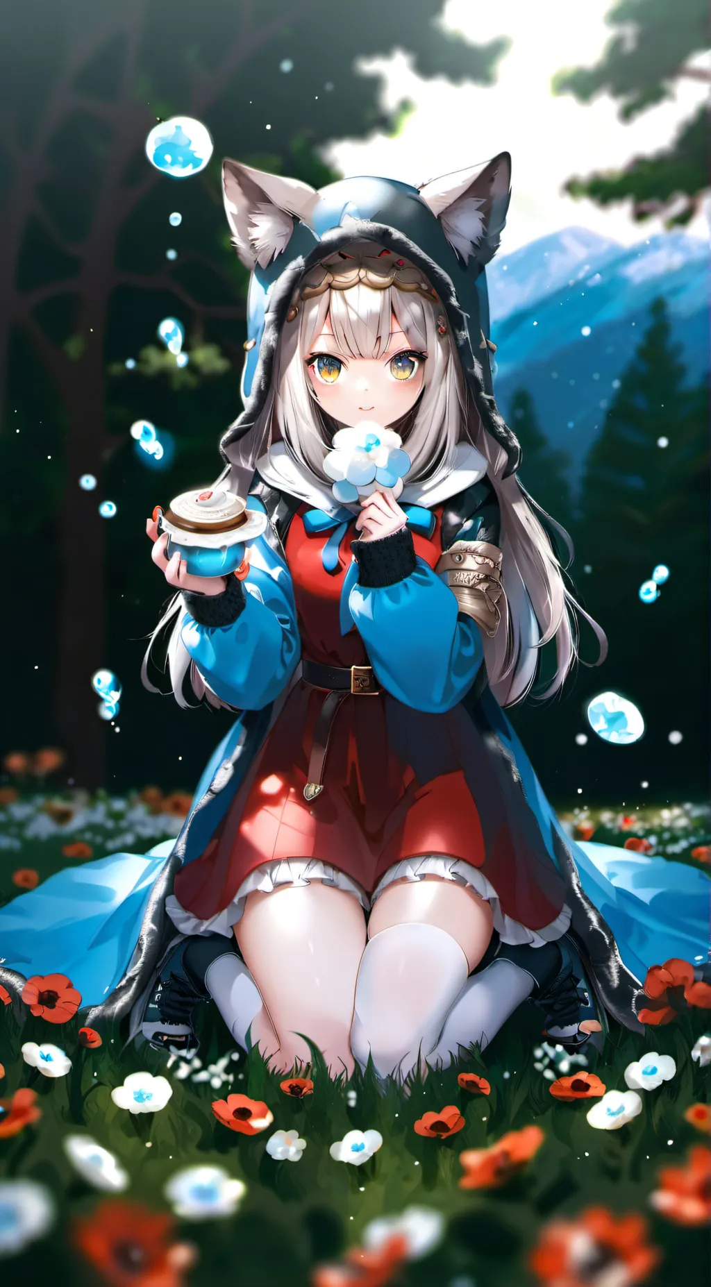 ai character: Pumpkin pie. background