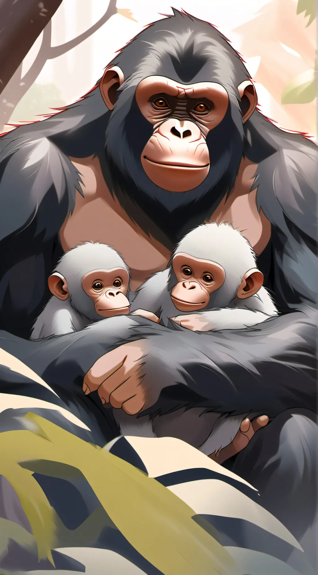 ai character: Sunshine and Mia background