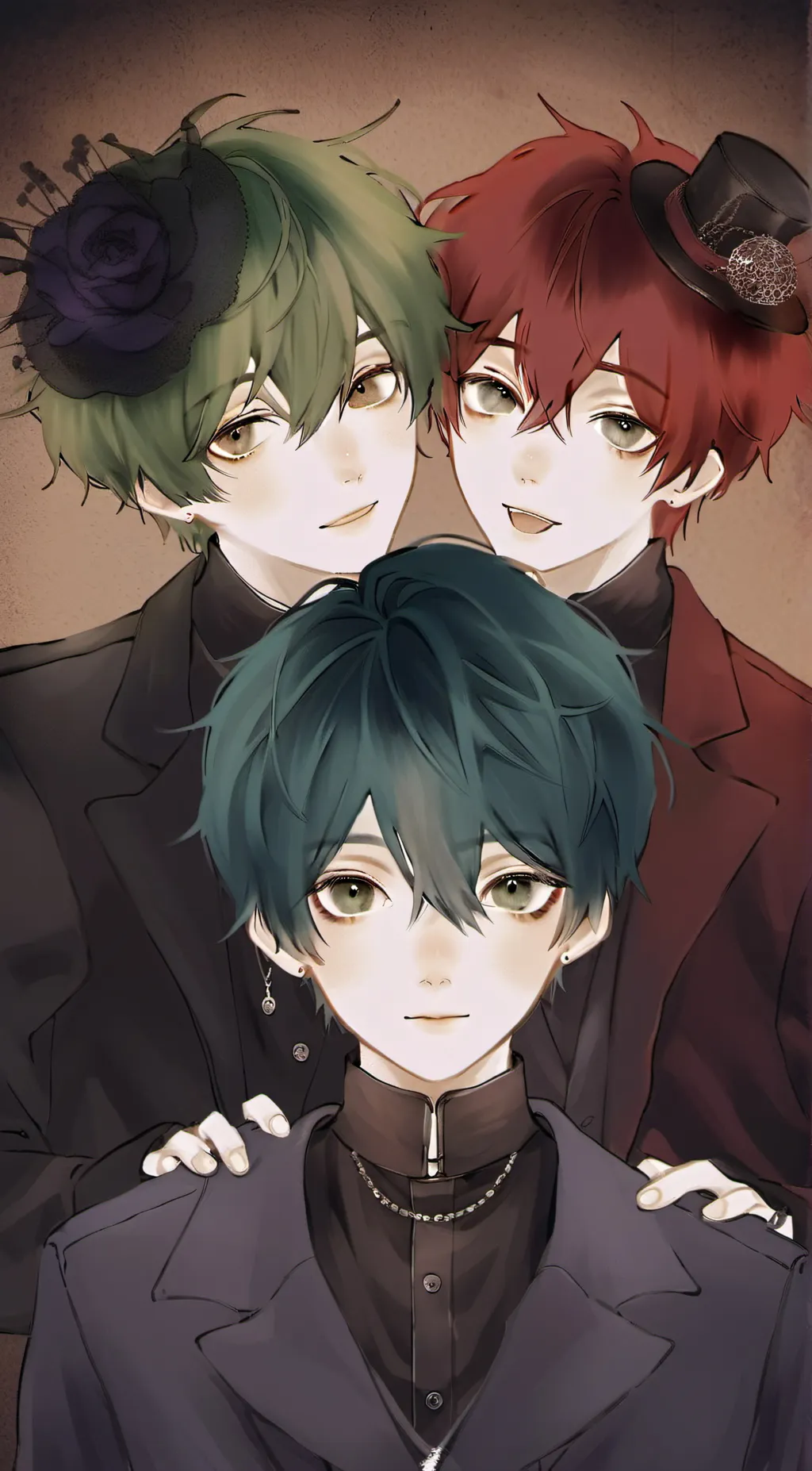 ai character: Leo, Ryan and Alex background